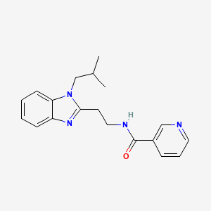 N-{2-[1-(2-methylpropyl)-1H-benzimidazol-2-yl]ethyl}pyridine-3-carboxamide