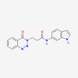 N-(1H-indol-6-yl)-3-(4-oxo-1,2,3-benzotriazin-3(4H)-yl)propanamide