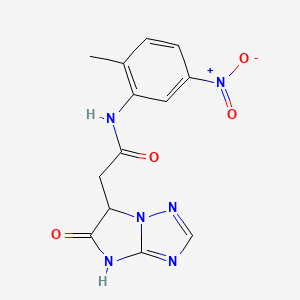 N-(2-methyl-5-nitrophenyl)-2-(5-oxo-5,6-dihydro-4H-imidazo[1,2-b][1,2,4]triazol-6-yl)acetamide