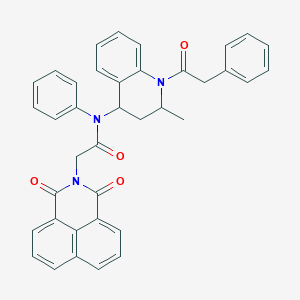 2-(1,3-dioxo-1H-benzo[de]isoquinolin-2(3H)-yl)-N-[2-methyl-1-(phenylacetyl)-1,2,3,4-tetrahydroquinolin-4-yl]-N-phenylacetamide