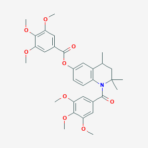 2,2,4-Trimethyl-1-[(3,4,5-trimethoxyphenyl)carbonyl]-1,2,3,4-tetrahydroquinolin-6-yl 3,4,5-trimethoxybenzoate