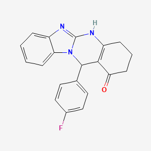 12-(4-fluorophenyl)-3,4,5,12-tetrahydrobenzimidazo[2,1-b]quinazolin-1(2H)-one