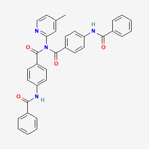 N-(4-methylpyridin-2-yl)-4-[(phenylcarbonyl)amino]-N-({4-[(phenylcarbonyl)amino]phenyl}carbonyl)benzamide