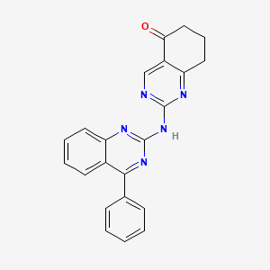 2-[(4-phenylquinazolin-2-yl)amino]-7,8-dihydroquinazolin-5(6H)-one