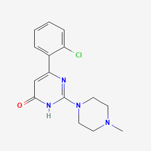 6-(2-chlorophenyl)-2-(4-methylpiperazin-1-yl)pyrimidin-4(3H)-one