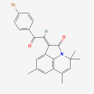 1-[(E)-2-(4-Bromophenyl)-2-oxoethylidene]-4,4,6,8-tetramethyl-4H-pyrrolo[3,2,1-IJ]quinolin-2(1H)-one