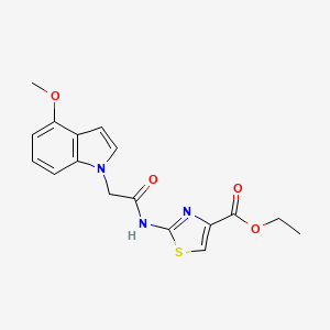 ethyl 2-{[(4-methoxy-1H-indol-1-yl)acetyl]amino}-1,3-thiazole-4-carboxylate