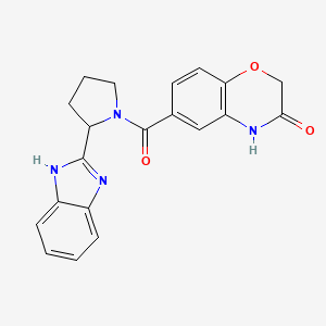 [2-(1H-benzimidazol-2-yl)pyrrolidin-1-yl](3-hydroxy-2H-1,4-benzoxazin-6-yl)methanone