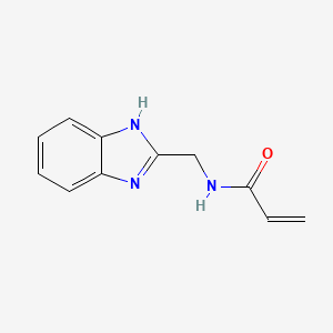 molecular formula C11H11N3O B11030506 N-((1H-Benzo[d]imidazol-2-yl)methyl)acrylamide 