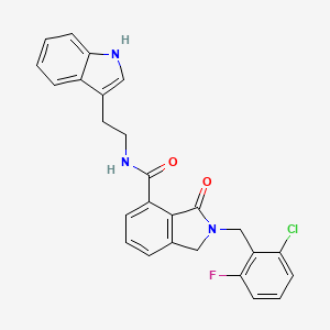 molecular formula C26H21ClFN3O2 B11030527 2-(2-chloro-6-fluorobenzyl)-N-[2-(1H-indol-3-yl)ethyl]-3-oxo-2,3-dihydro-1H-isoindole-4-carboxamide 