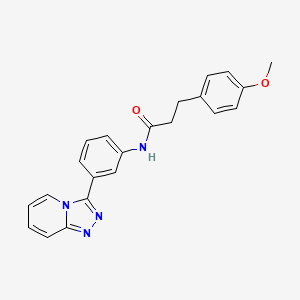 3-(4-methoxyphenyl)-N-[3-([1,2,4]triazolo[4,3-a]pyridin-3-yl)phenyl]propanamide