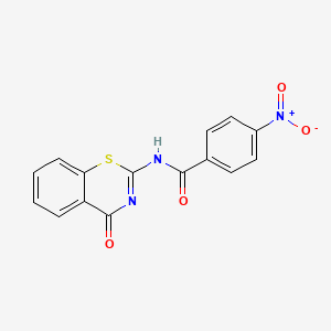 4-nitro-N-(4-oxo-1,3-benzothiazin-2-yl)benzamide