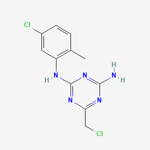 6-(chloromethyl)-N-(5-chloro-2-methylphenyl)-1,3,5-triazine-2,4-diamine