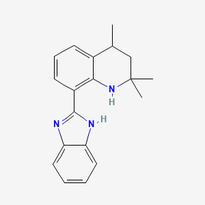 8-(1H-benzimidazol-2-yl)-2,2,4-trimethyl-1,2,3,4-tetrahydroquinoline