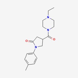 4-[(4-Ethylpiperazin-1-yl)carbonyl]-1-(4-methylphenyl)pyrrolidin-2-one