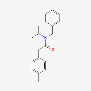 molecular formula C19H23NO B11030608 N-benzyl-2-(4-methylphenyl)-N-(propan-2-yl)acetamide CAS No. 599161-76-9