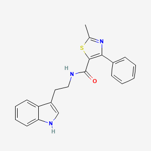 N-[2-(1H-indol-3-yl)ethyl]-2-methyl-4-phenyl-1,3-thiazole-5-carboxamide