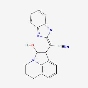 (2Z)-1H-benzimidazol-2-yl(2-oxo-5,6-dihydro-4H-pyrrolo[3,2,1-ij]quinolin-1(2H)-ylidene)ethanenitrile