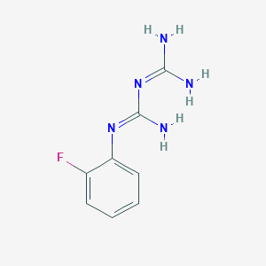 {[(2-Fluoroanilino)(imino)methyl]amino}methanimidamide