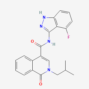 N-(4-fluoro-2H-indazol-3-yl)-2-(2-methylpropyl)-1-oxo-1,2-dihydroisoquinoline-4-carboxamide