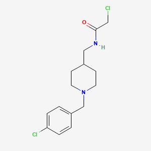 2-Chloro-N-{[1-(4-chlorobenzyl)-4-piperidyl]methyl}acetamide