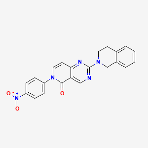 2-(3,4-dihydroisoquinolin-2(1H)-yl)-6-(4-nitrophenyl)pyrido[4,3-d]pyrimidin-5(6H)-one