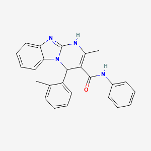 2-methyl-4-(2-methylphenyl)-N-phenyl-1,4-dihydropyrimido[1,2-a]benzimidazole-3-carboxamide