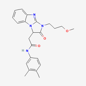 N-(3,4-dimethylphenyl)-2-[1-(3-methoxypropyl)-2-oxo-2,3-dihydro-1H-imidazo[1,2-a]benzimidazol-3-yl]acetamide