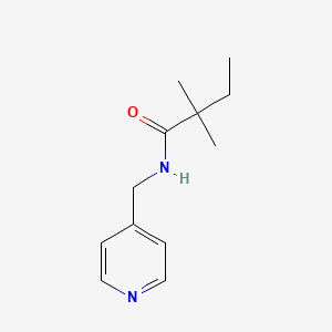 molecular formula C12H18N2O B11030842 2,2-dimethyl-N-(4-pyridylmethyl)butanamide 