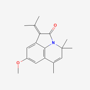 8-Methoxy-4,4,6-trimethyl-1-(1-methylethylidene)-4H-pyrrolo[3,2,1-IJ]quinolin-2(1H)-one