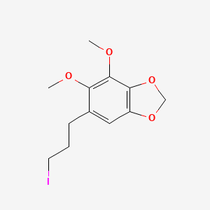 molecular formula C12H15IO4 B11030894 6-(3-Iodopropyl)-4,5-dimethoxy-1,3-benzodioxole 