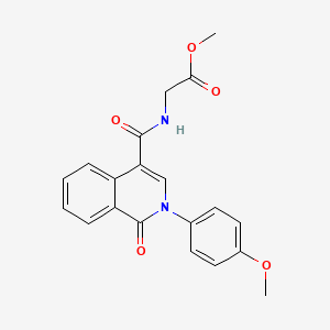 methyl N-{[2-(4-methoxyphenyl)-1-oxo-1,2-dihydroisoquinolin-4-yl]carbonyl}glycinate