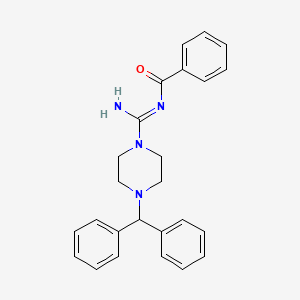 N-[(4-Benzhydryl-piperazin-1-yl)-imino-methyl]-benzamide