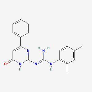 1-(2,4-Dimethylphenyl)-3-(6-oxo-4-phenyl-1,6-dihydropyrimidin-2-yl)guanidine