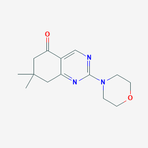 molecular formula C14H19N3O2 B11031035 7,7-dimethyl-2-morpholino-7,8-dihydro-5(6H)-quinazolinone 