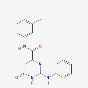 N-(3,4-dimethylphenyl)-6-oxo-2-(phenylamino)-3,4,5,6-tetrahydropyrimidine-4-carboxamide