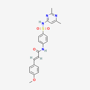 (2E)-N-{4-[(2,6-dimethylpyrimidin-4-yl)sulfamoyl]phenyl}-3-(4-methoxyphenyl)prop-2-enamide