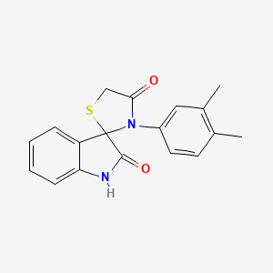 3'-(3,4-Dimethylphenyl)-1,2-dihydrospiro[indole-3,2'-[1,3]thiazolidine]-2,4'-dione