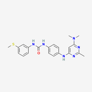 1-(4-((6-(Dimethylamino)-2-methylpyrimidin-4-yl)amino)phenyl)-3-(3-(methylthio)phenyl)urea