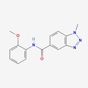 N-(2-methoxyphenyl)-1-methylbenzotriazole-5-carboxamide