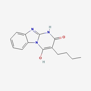 3-butyl-2-hydroxypyrimido[1,2-a]benzimidazol-4(1H)-one