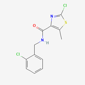 2-chloro-N-(2-chlorobenzyl)-5-methyl-1,3-thiazole-4-carboxamide