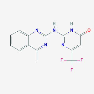 2-[(4-methylquinazolin-2-yl)amino]-6-(trifluoromethyl)pyrimidin-4(3H)-one