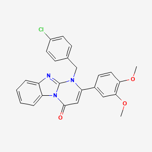 1-(4-chlorobenzyl)-2-(3,4-dimethoxyphenyl)pyrimido[1,2-a]benzimidazol-4(1H)-one