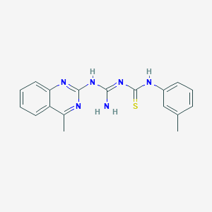 1-(3-methylphenyl)-3-[N-(4-methylquinazolin-2-yl)carbamimidoyl]thiourea