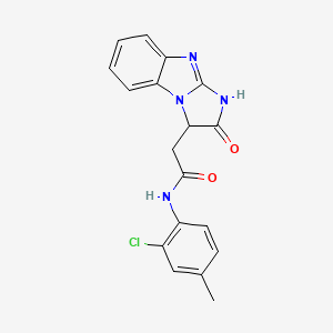 N-(2-chloro-4-methylphenyl)-2-(2-oxo-2,3-dihydro-1H-imidazo[1,2-a]benzimidazol-3-yl)acetamide