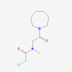 molecular formula C11H19ClN2O2 B11031235 N-[2-(Azepan-1-YL)-2-oxoethyl]-2-chloro-N-methylacetamide 