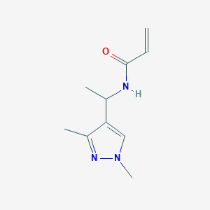 molecular formula C10H15N3O B11031245 N-[1-(1,3-Dimethyl-1H-pyrazol-4-YL)ethyl]acrylamide 