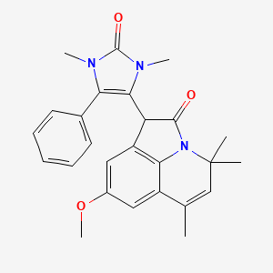 1-(1,3-dimethyl-2-oxo-5-phenyl-2,3-dihydro-1H-imidazol-4-yl)-8-methoxy-4,4,6-trimethyl-4H-pyrrolo[3,2,1-ij]quinolin-2(1H)-one