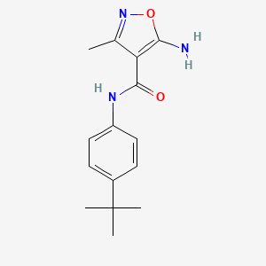 5-amino-N-(4-tert-butylphenyl)-3-methyl-1,2-oxazole-4-carboxamide